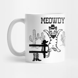 Funny Meowdy t-shirt Mug